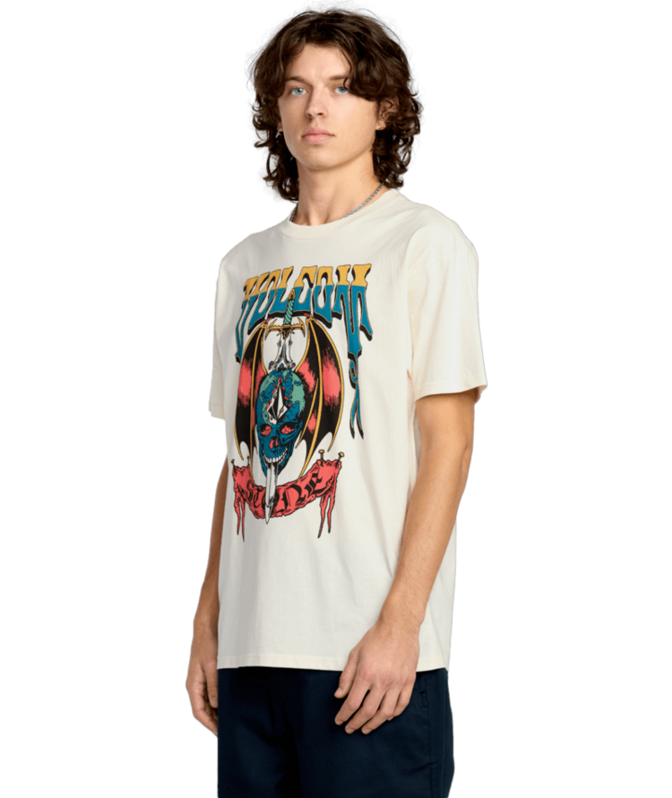 VOLCOM VOLCOM World Weapon Tee Off White