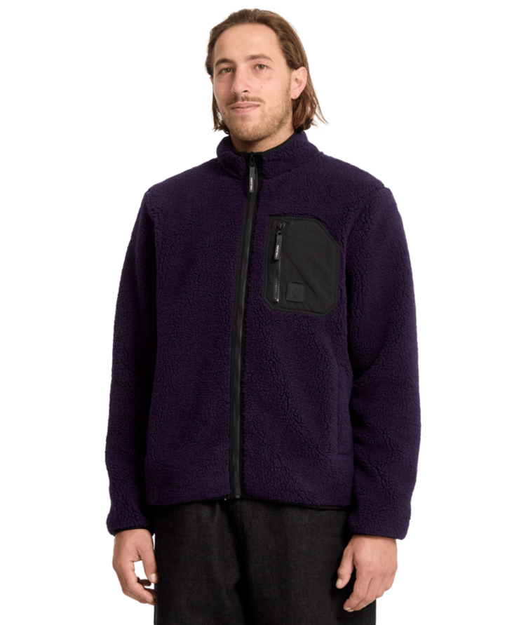 VOLCOM VOLCOM Muzzer Fuzzar Zip Dark Purple