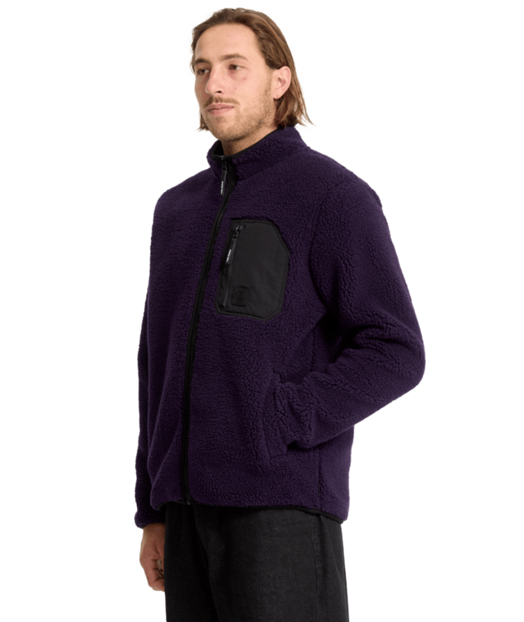 VOLCOM VOLCOM Muzzer Fuzzar Zip Dark Purple