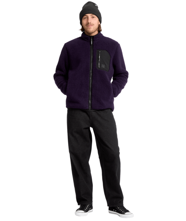 VOLCOM VOLCOM Muzzer Fuzzar Zip Dark Purple