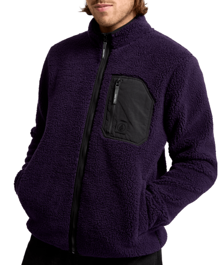 VOLCOM VOLCOM Muzzer Fuzzar Zip Dark Purple