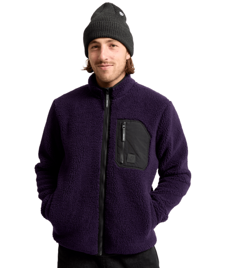 VOLCOM VOLCOM Muzzer Fuzzar Zip Dark Purple