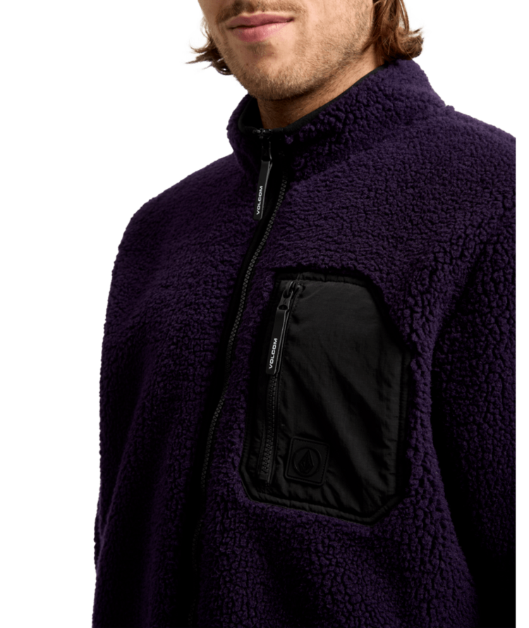 VOLCOM VOLCOM Muzzer Fuzzar Zip Dark Purple