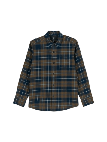 VOLCOM VOLCOM Boys Caden Plaid Ls Navy