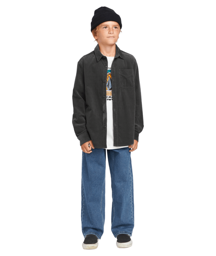 VOLCOM VOLCOM Boys Zander Ls Asphalt Black