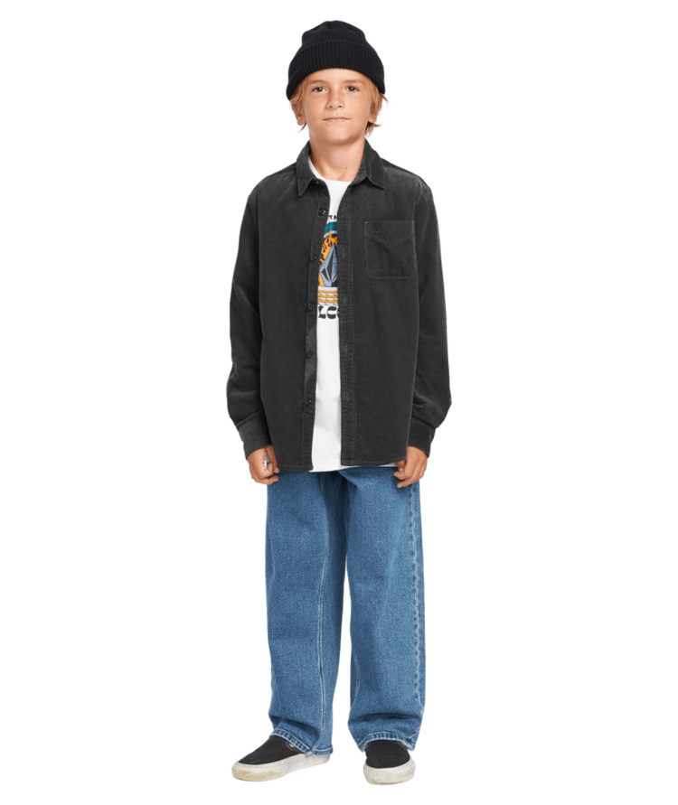 VOLCOM VOLCOM Boys Zander Ls Asphalt Black