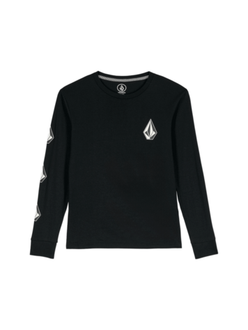 VOLCOM VOLCOM Boys Iconic Stone Gid Long Sleeve Tee Black