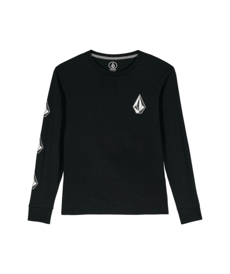 VOLCOM VOLCOM Boys Iconic Stone Gid Long Sleeve Tee Black