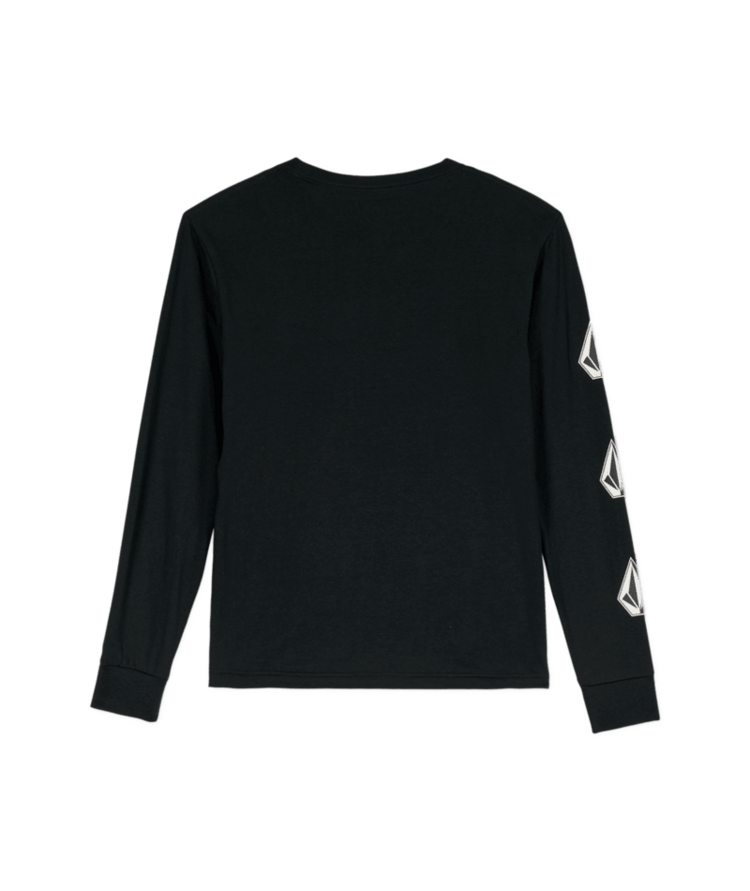 VOLCOM VOLCOM Boys Iconic Stone Gid Long Sleeve Tee Black