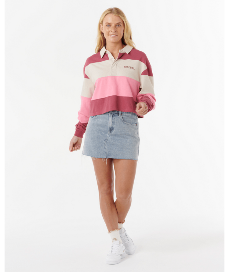 RIP CURL RIP CURL Keepsakes Rugby Top Pink
