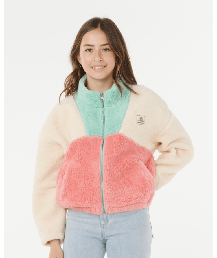 RIP CURL RIP CURL Block Party Polar Fleece-Girl Pink