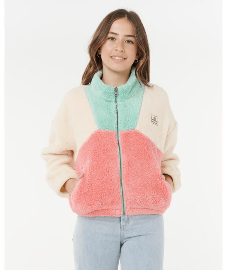RIP CURL RIP CURL Block Party Polar Fleece-Girl Pink