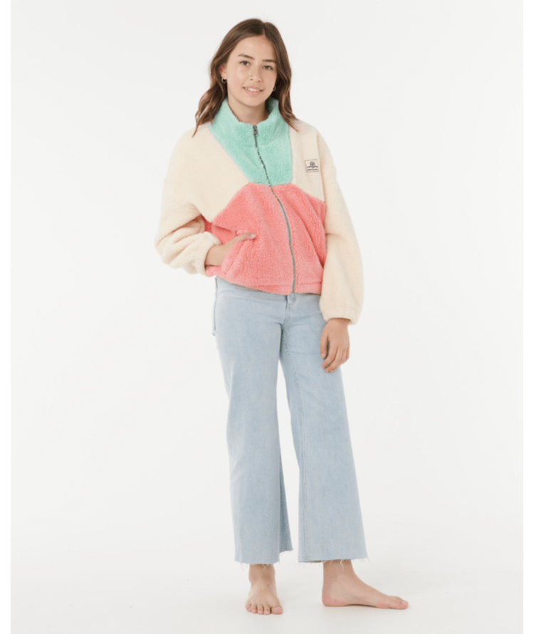 RIP CURL RIP CURL Block Party Polar Fleece-Girl Pink