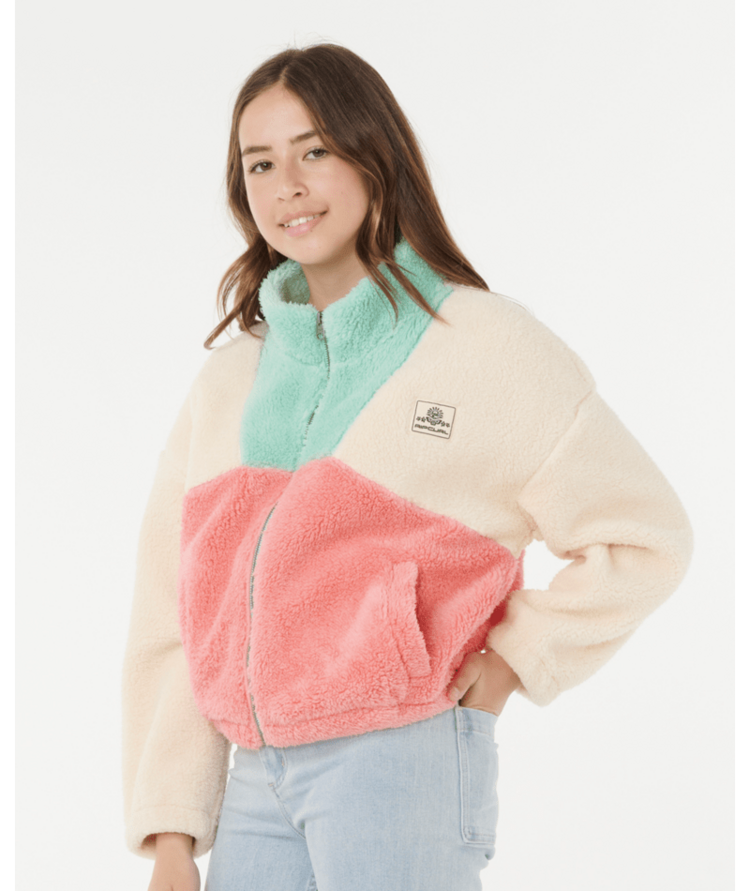RIP CURL RIP CURL Block Party Polar Fleece-Girl Pink