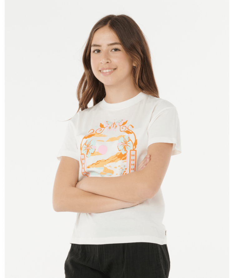RIP CURL RIP CURL Sunset Skies Art Tee - Girl Bone