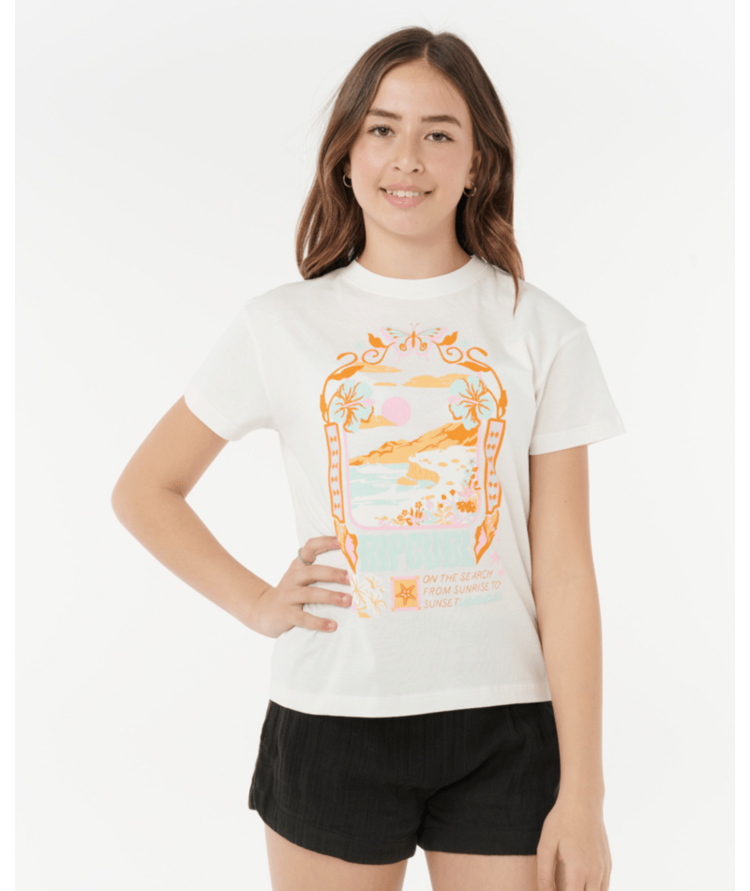 RIP CURL RIP CURL Sunset Skies Art Tee - Girl Bone