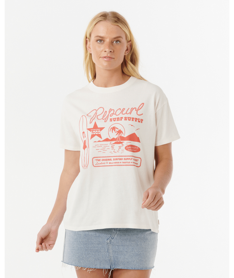 RIP CURL RIP CURL Surf Supply Relaxed Tee Bone