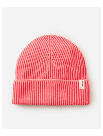 RIP CURL RIP CURL 2 Tone Ribbed Reg Beanie Pink