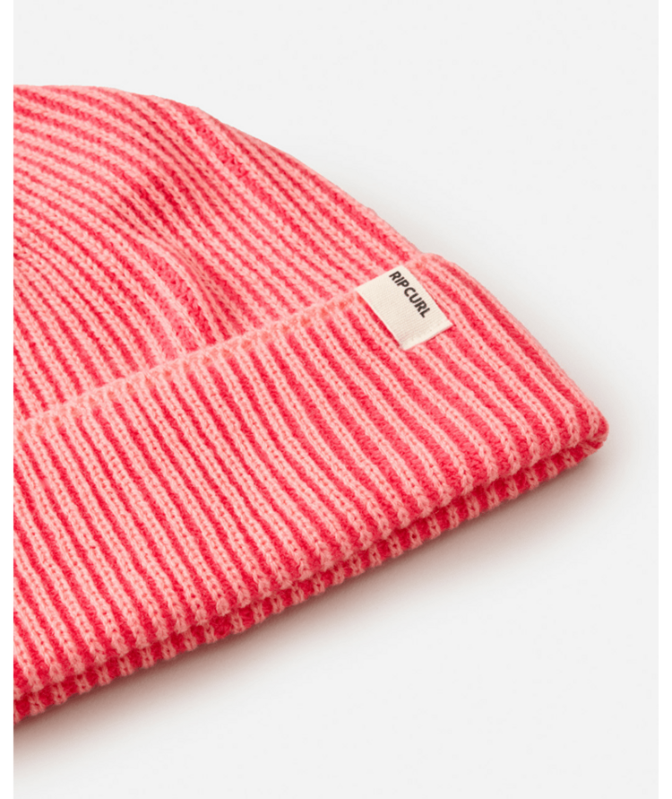 RIP CURL RIP CURL 2 Tone Ribbed Reg Beanie Pink
