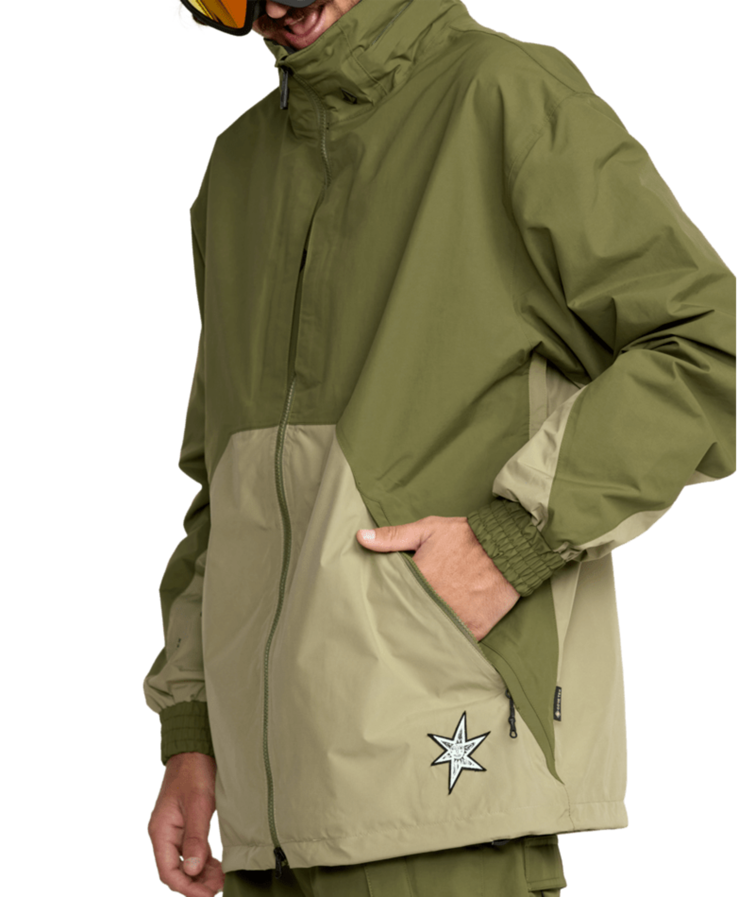 VOLCOM Longo Gore-Tex Jacket Dark Olive - Edge of the World