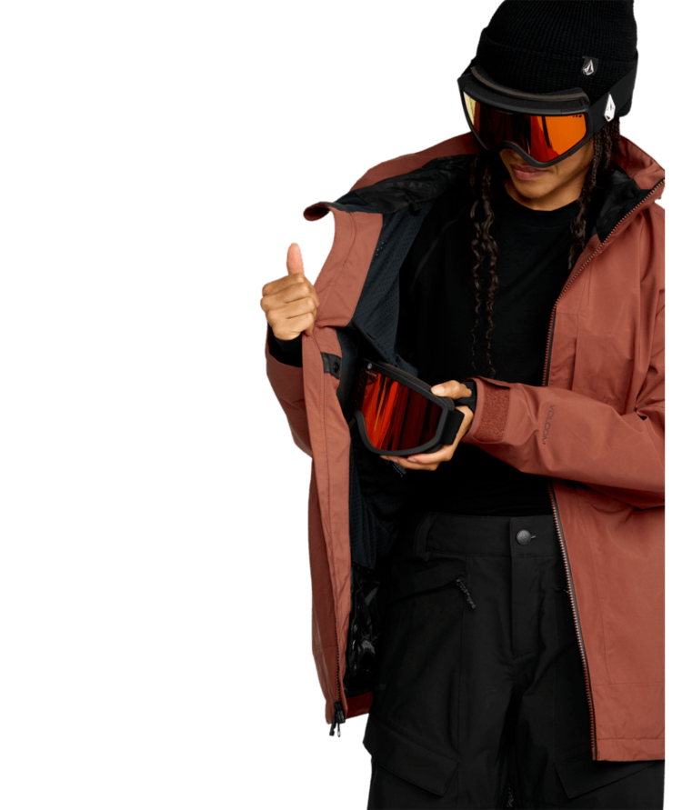 VOLCOM VOLCOM AT Stretch Gore-Tex Jacket Henna