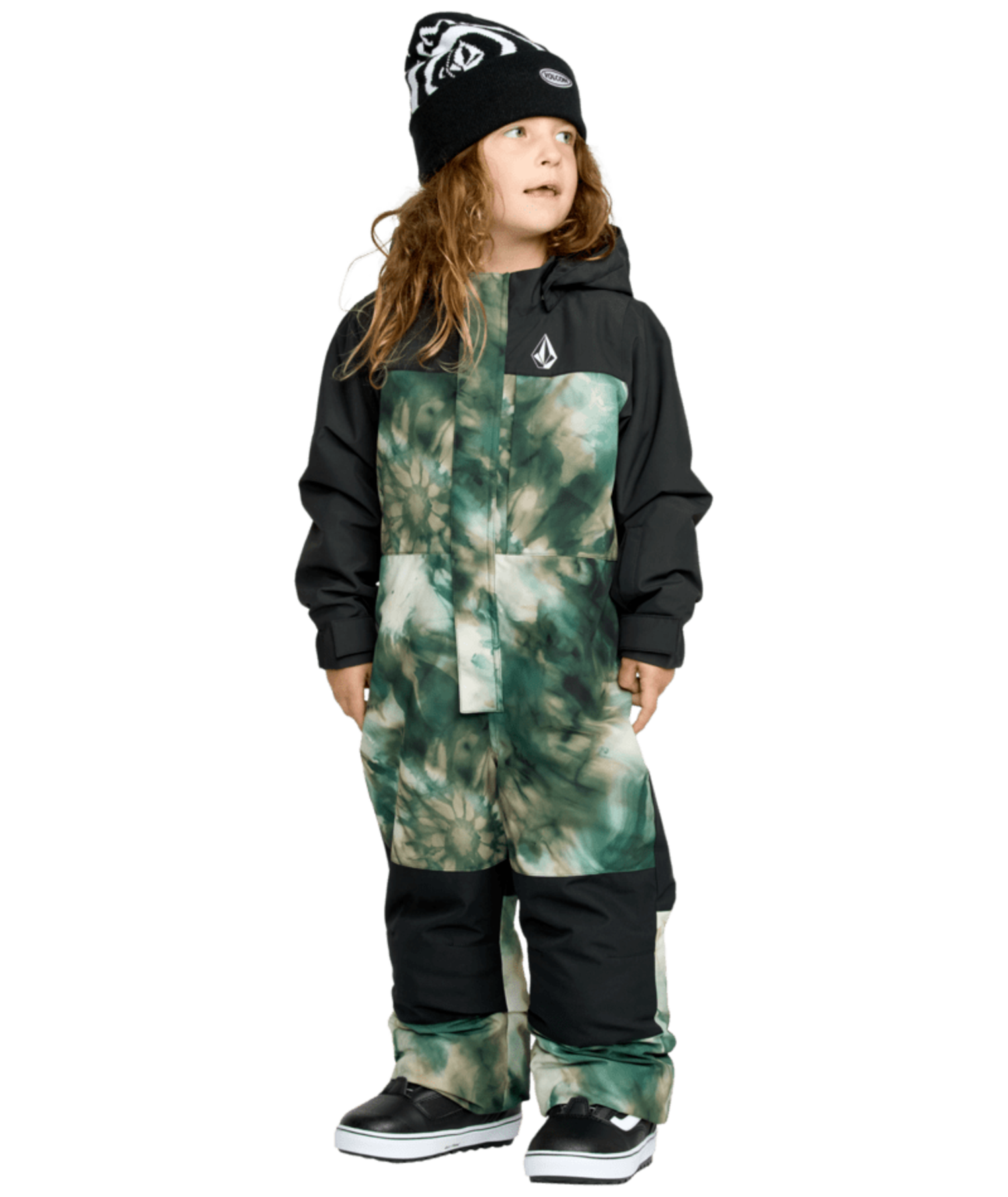 VOLCOM Youth Little Flurry One Piece Green - Edge of the World
