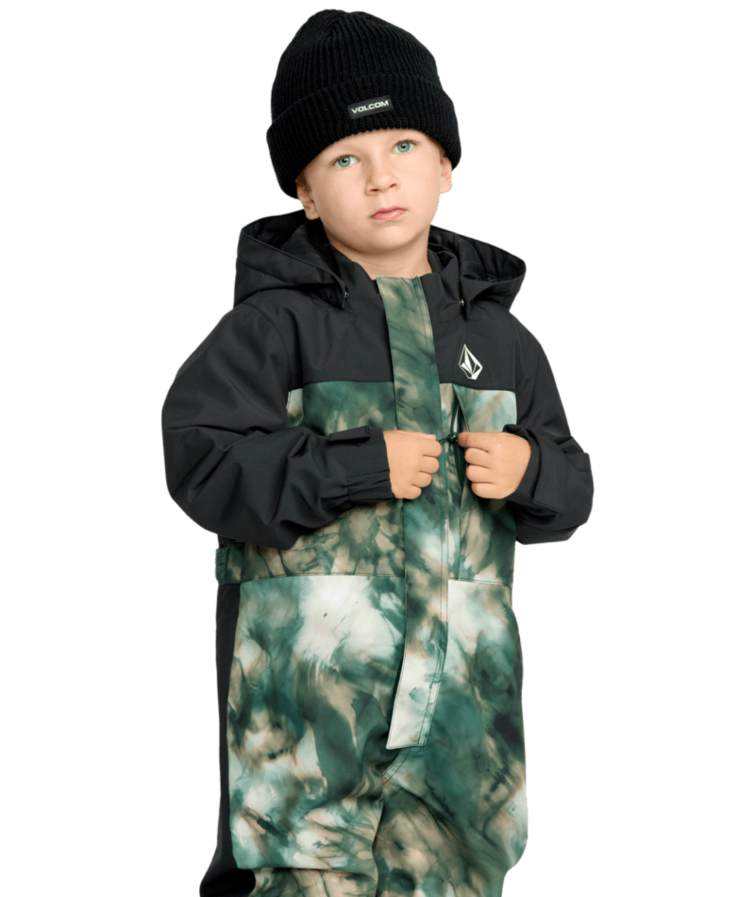 VOLCOM Youth Little Flurry One Piece Green - Edge of the World
