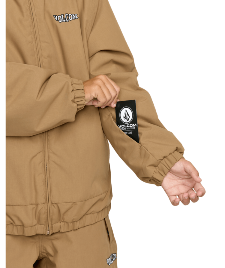 VOLCOM VOLCOM Youth Chaos Full Zip Jacket Bronze
