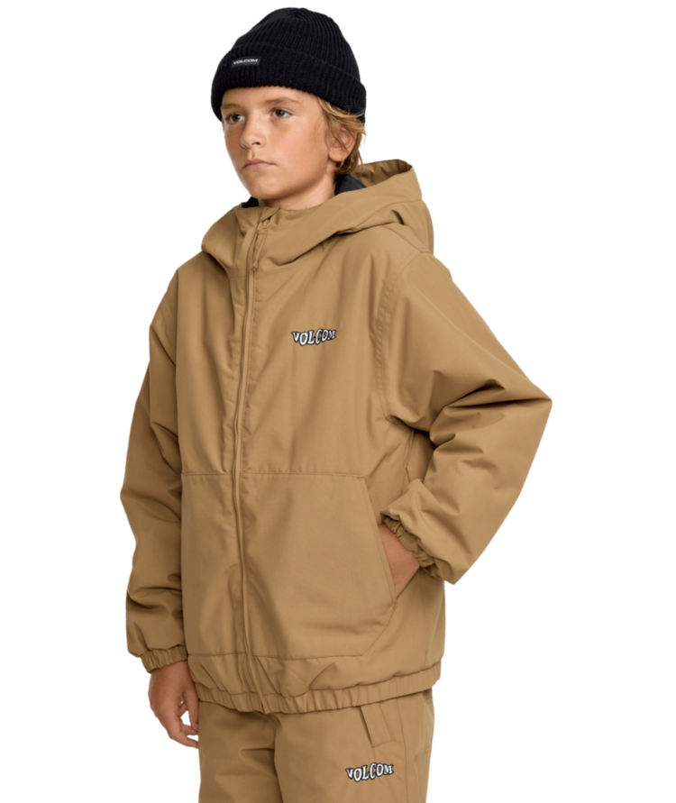 VOLCOM VOLCOM Youth Chaos Full Zip Jacket Bronze