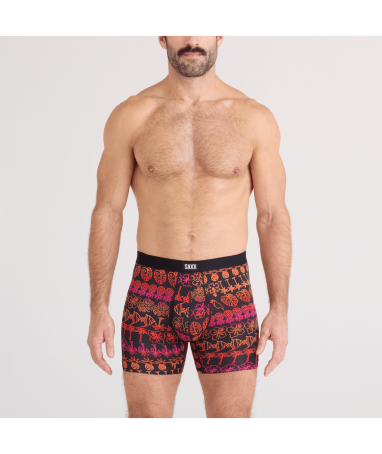 SAXX SAXX Daytripper Boxer Brief Tropical Lineup Black