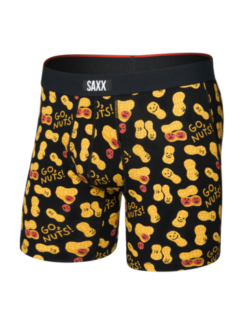 SAXX SAXX Vibe Xtra Soft Comfort Boxer Brief Fly Go Nuts Black