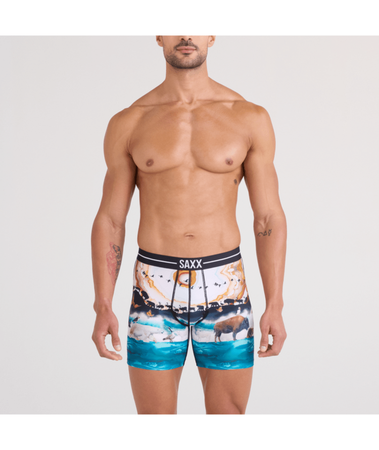 SAXX SAXX Volt Breathable Mesh Boxer Brief Great Migration Multi
