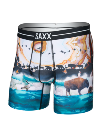 SAXX SAXX Volt Breathable Mesh Boxer Brief Great Migration Multi
