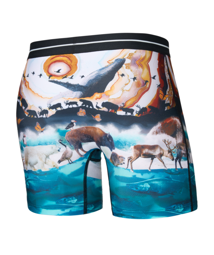 SAXX SAXX Volt Breathable Mesh Boxer Brief Great Migration Multi