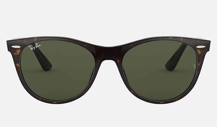 RAY-BAN RAY-BAN Wayfarer II Classic Polished Tortoise With Green Classic G-15