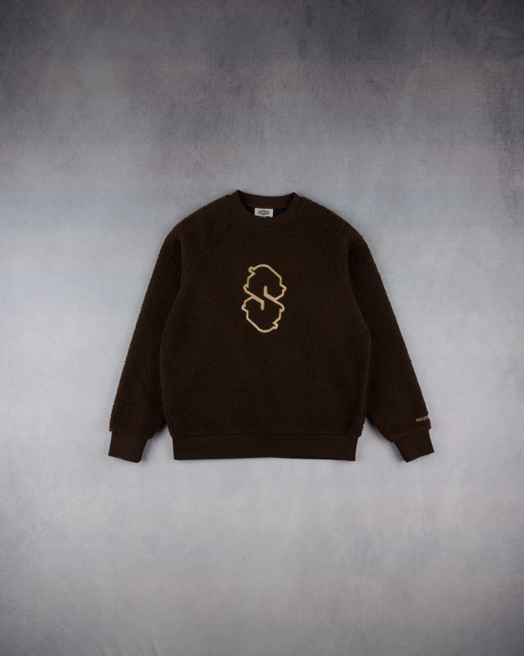 SOUVENIR SOUVENIR Sherpa Crew Chocolate