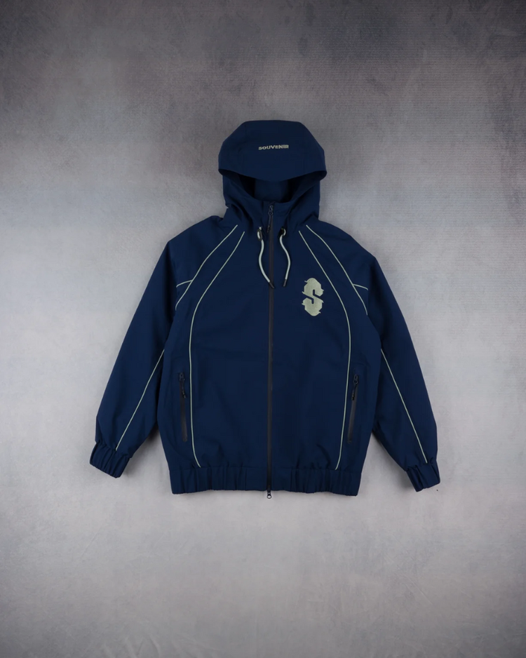 SOUVENIR SOUVENIR Insulated Track Jacket Blue