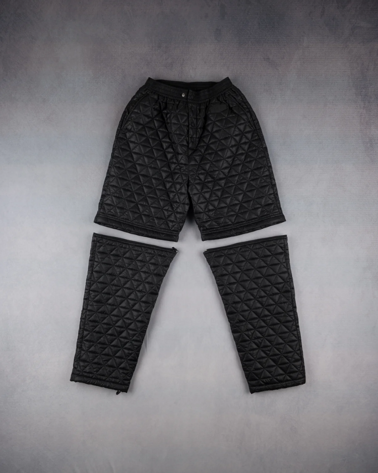 SOUVENIR SOUVENIR Convertable Micro Puffer Pant Black