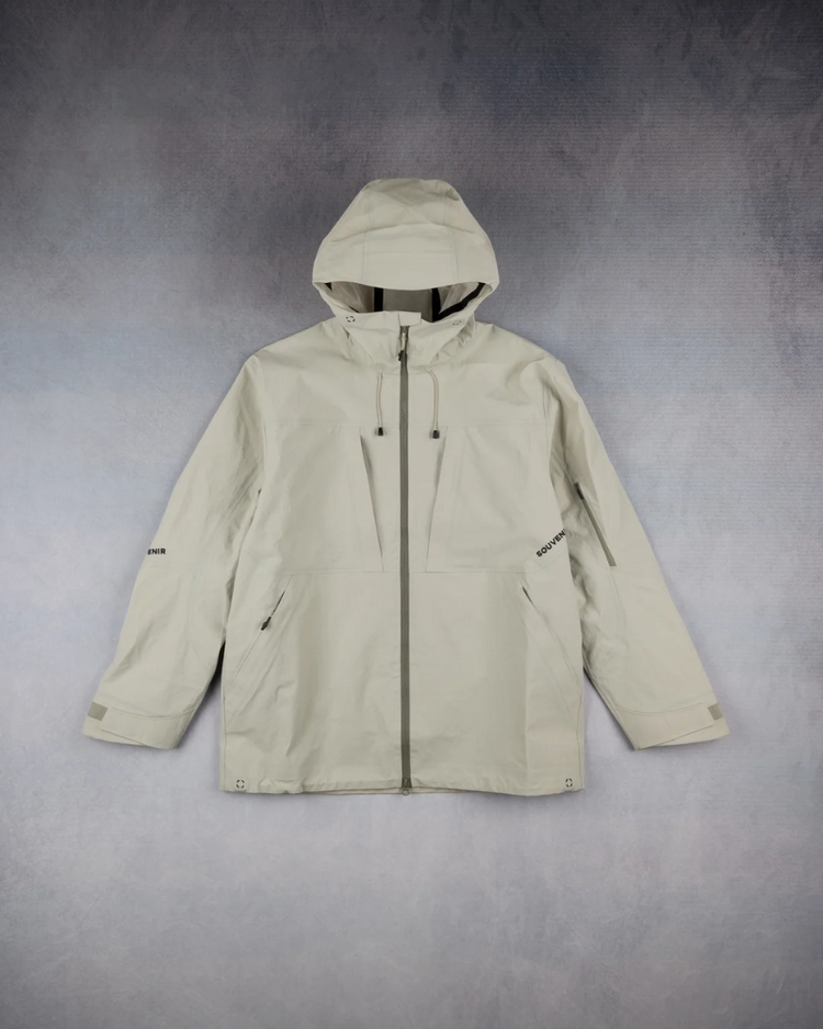 SOUVENIR SOUVENIR 3 Ply Rip Stop Shell Jacket Putty