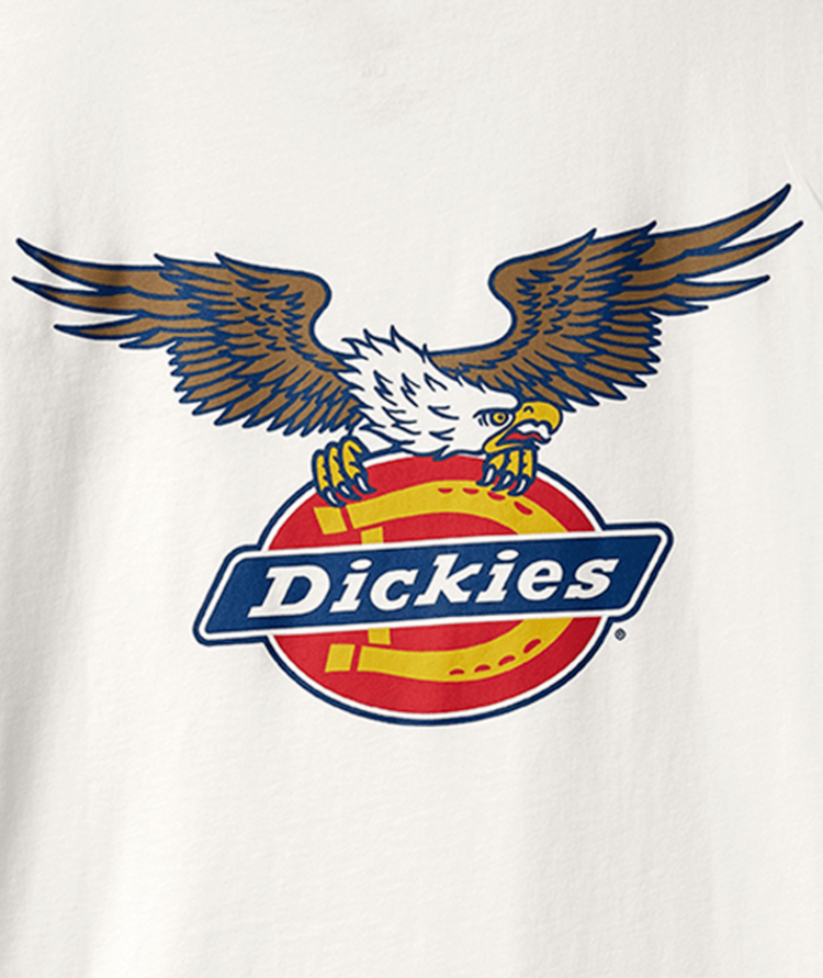 DICKIES DICKIES Mens United S/S Tee Snow White