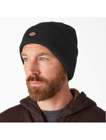 DICKIES DICKIES Knit Cuffed Tall Beanie Black