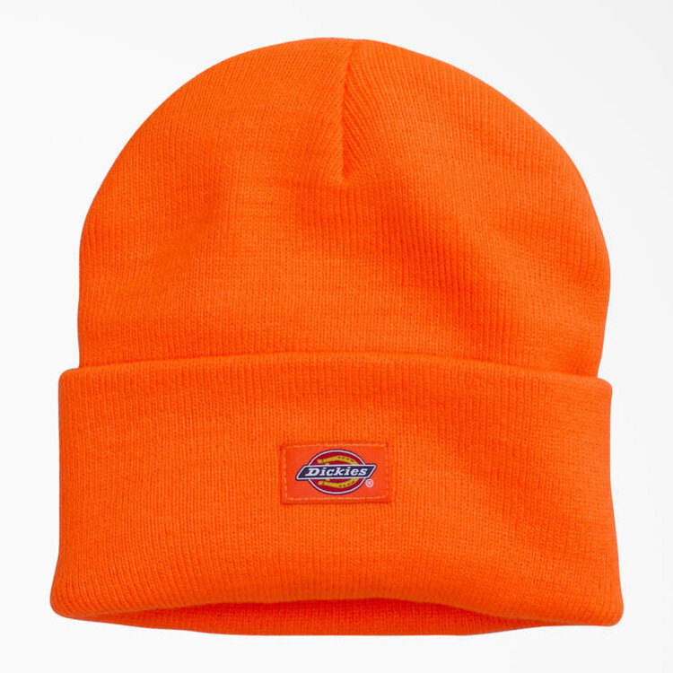 DICKIES DICKIES Knit Cuffed Tall Beanie Neon Orange