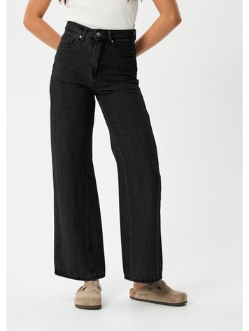 AFENDS AFENDS Gigi Organic Denim Flared Jeans Washed Black