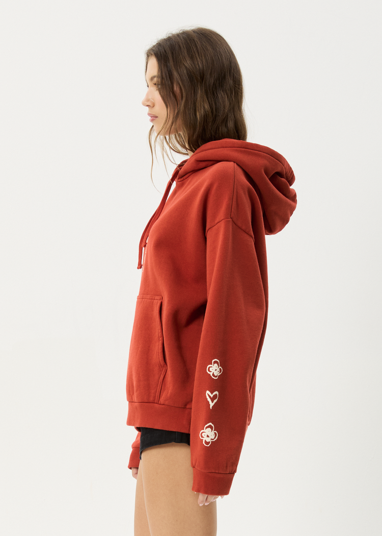 AFENDS AFENDS Maisie Recycled Pull On Hood Red Rum