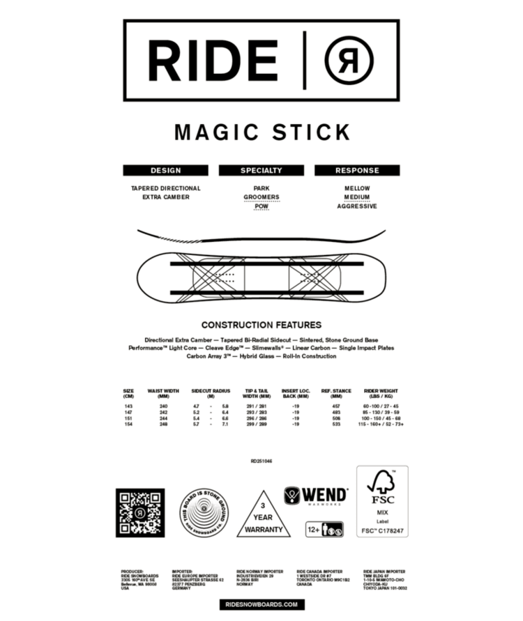 RIDE 2026 RIDE Magic Stick
