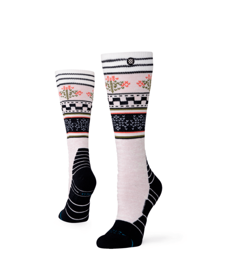 STANCE STANCE Womens Snow Winter Bloom Mid Crew Lilac