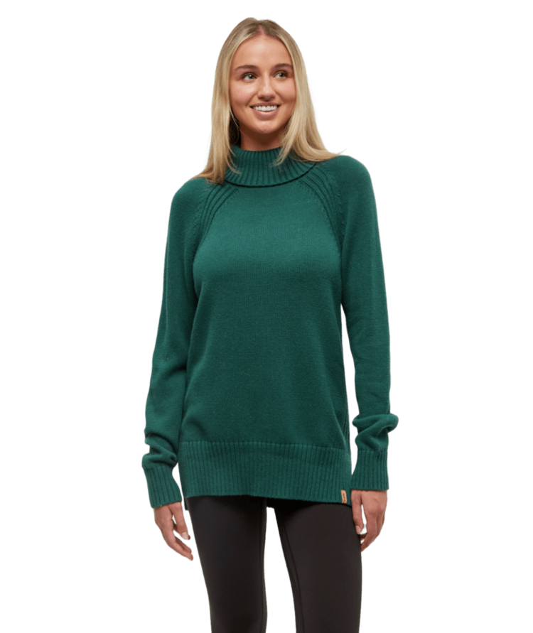 TENTREE TENTREE Women's Spokane Sweater Forest Pine Heather