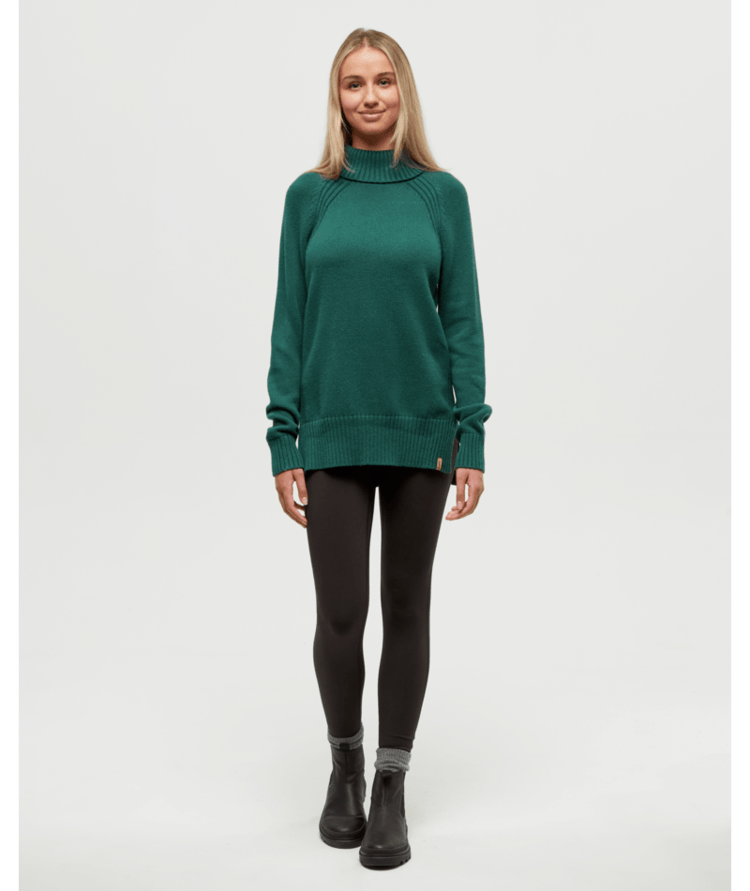 TENTREE TENTREE Women's Spokane Sweater Forest Pine Heather