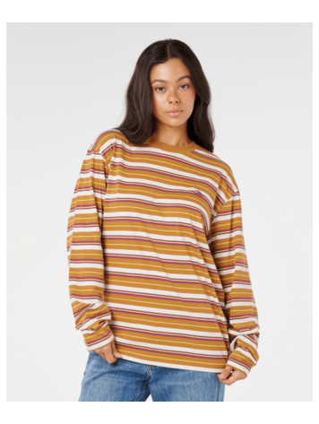 RIP CURL RIP CURL SG Stripe Og Ls Tee Tan
