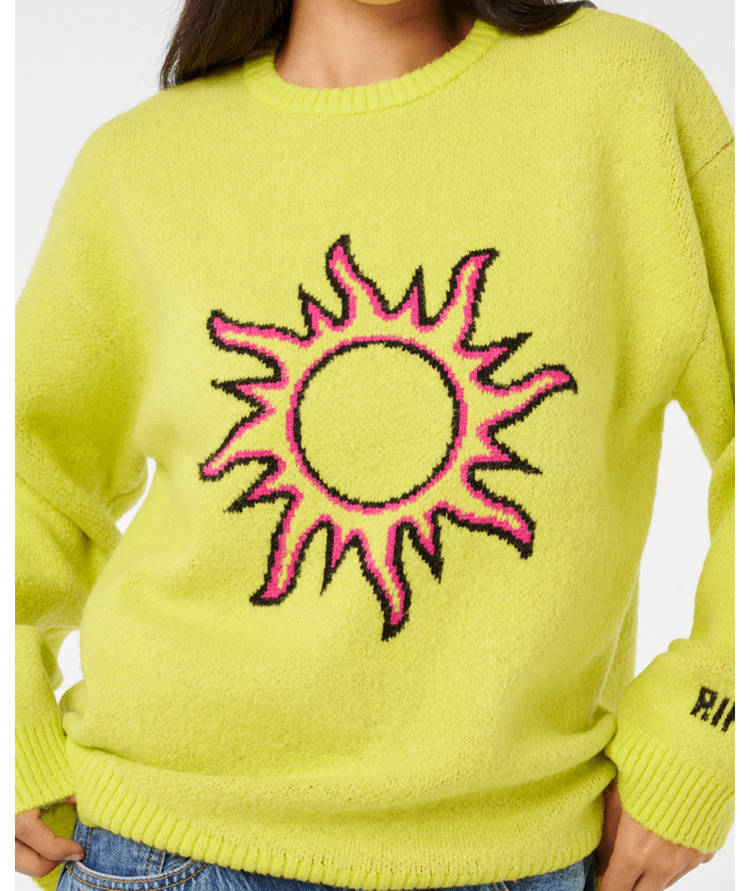 RIP CURL RIP CURL SG Sol Relaxed Sweater Light Chartreuse